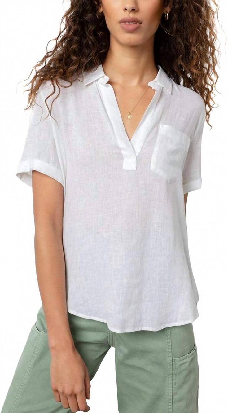 NEW RAILS thea blouse in cloud tie dye